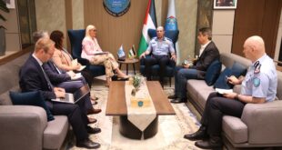 مدير عام الشرطة اللواء علام السقا والسيدة كارين ليمدال يبحثان مشاريع دعم وتطوير الشرطة الفلسطينية وبناء مركز إصلاح وتأهيل في بيت لحم