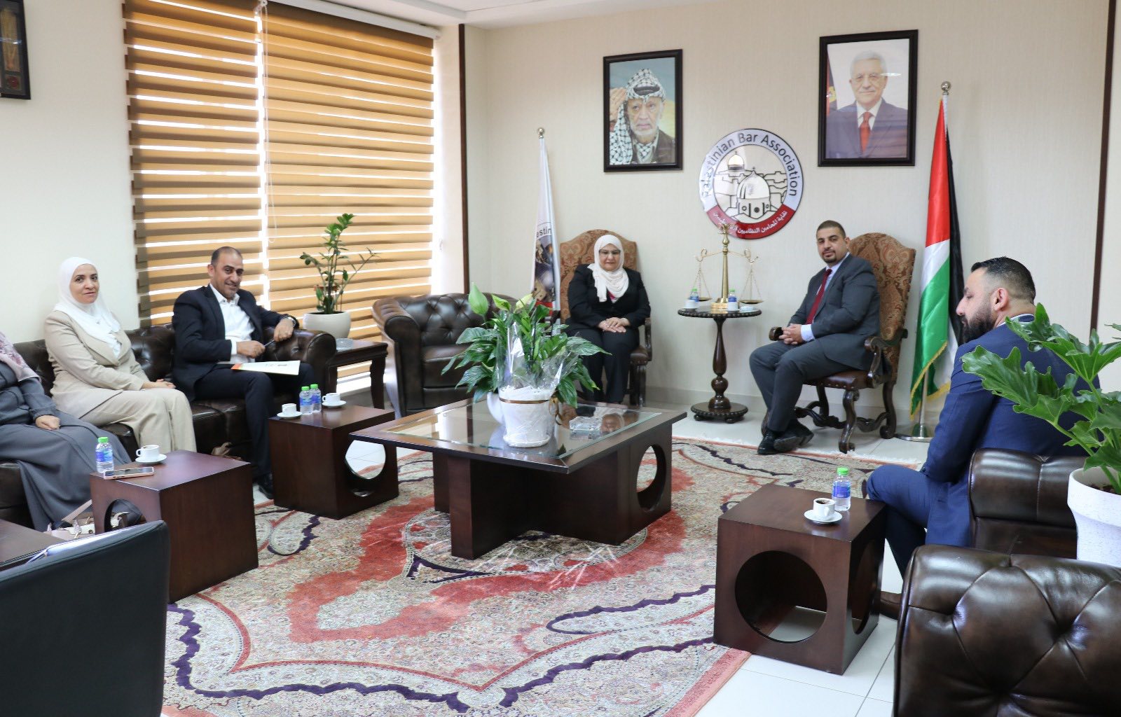 نقيب المحامين فادي عباس يستقبل رئيس ديوان الرقابة المالية والإدارية الأستاذة أمل فرج