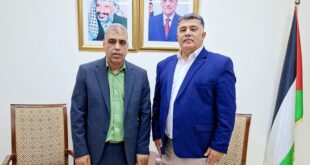 محافظ نابلس غسان دغلس يستقبل محافظ قلقيلية