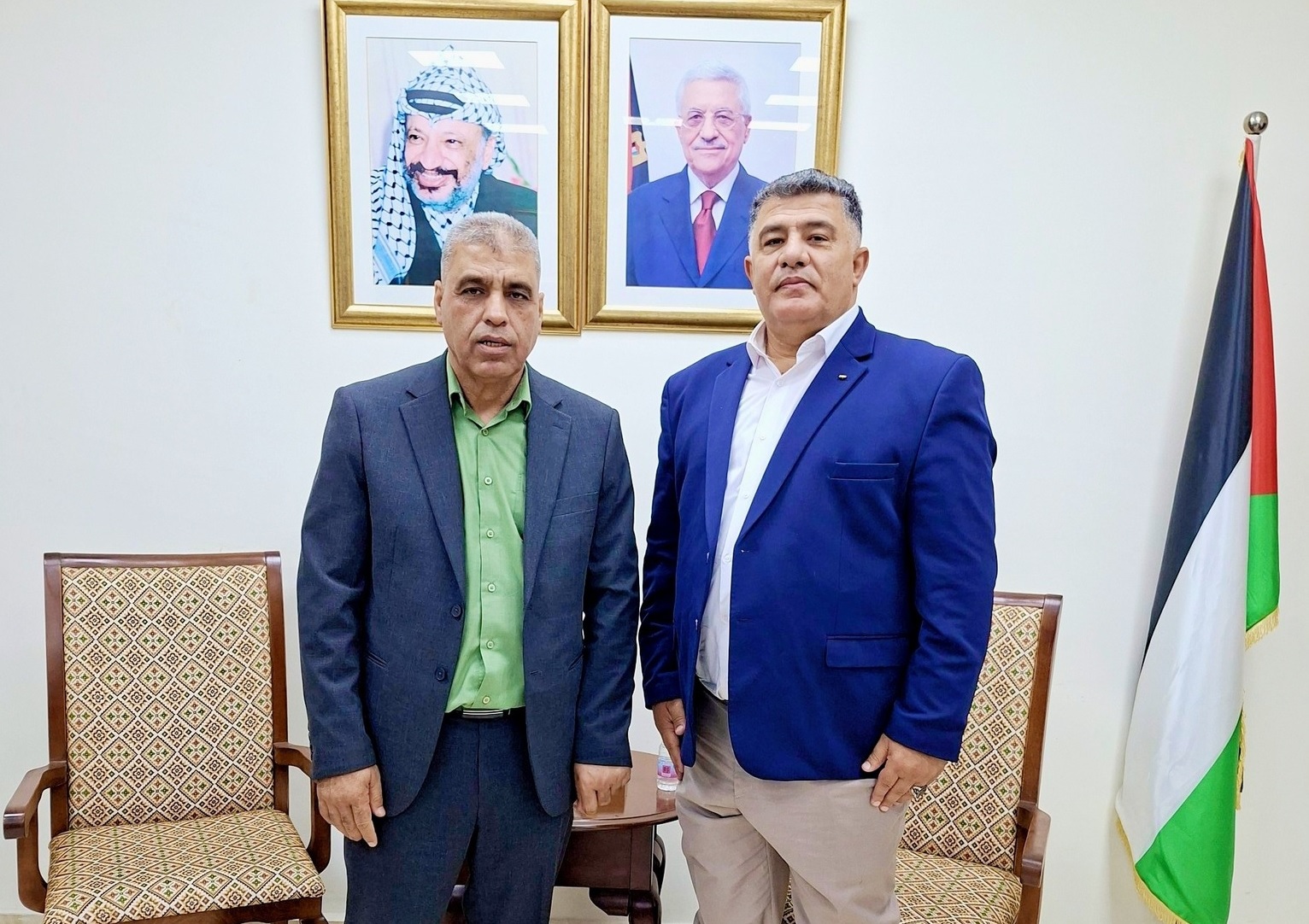 محافظ نابلس غسان دغلس يستقبل محافظ قلقيلية