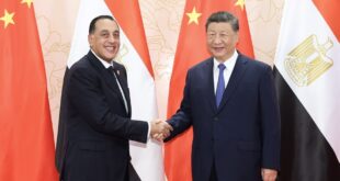 رئيس الصين شي يلتقي رئيس الوزراء المصري