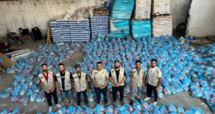 جمعية فلسطين الخيرية للإعمار والتنمية توزع آلاف السلال الغذائية بدعم شيشاني