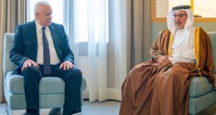 وزير الداخلية يضع ولي عهد البحرين في صورة آخر المستجدات الفلسطينية