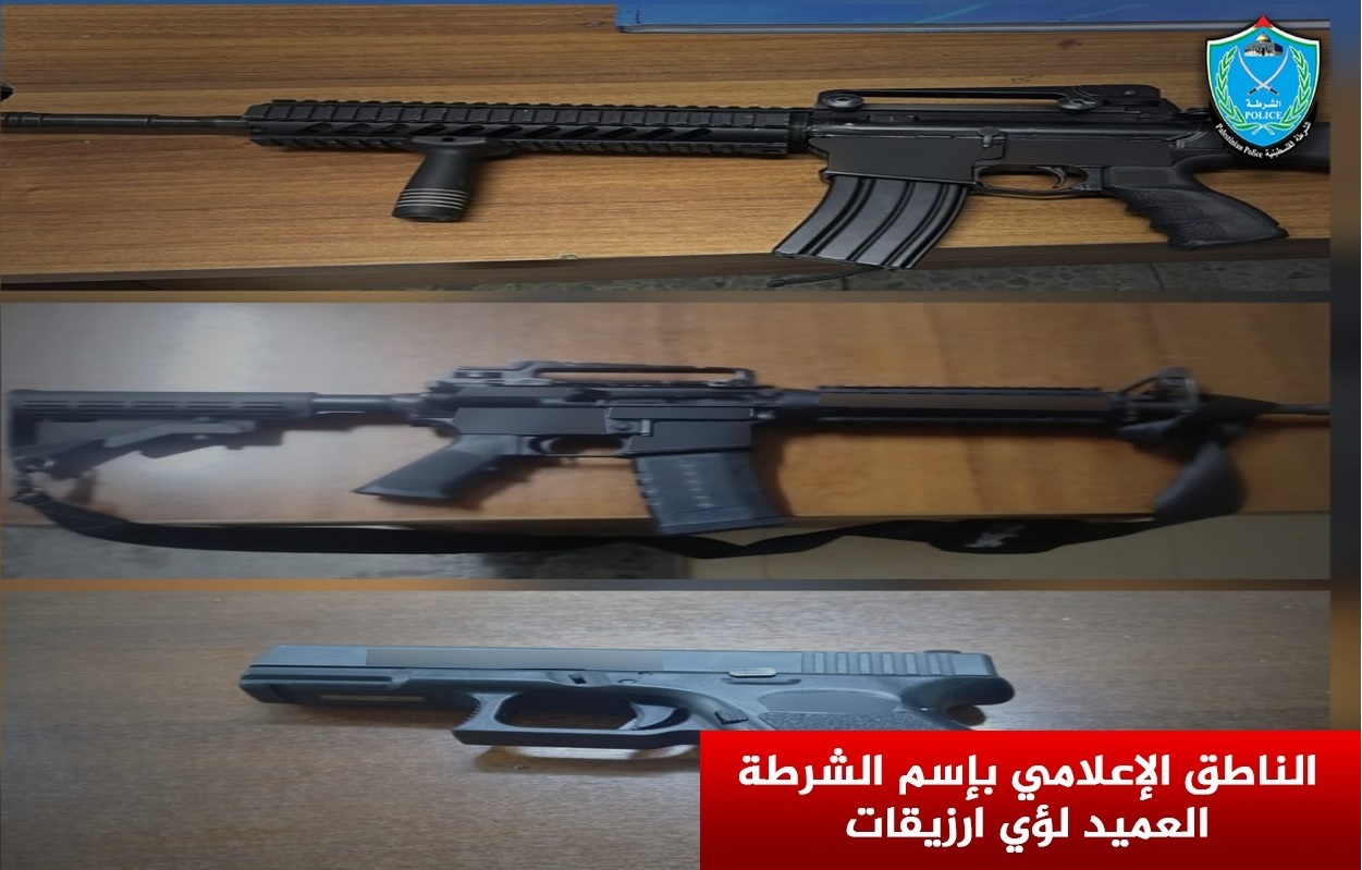 المباحث العامة في الخليل تقبض على 9 متورطين بجرائم إطلاق نار وتضبط أسلحة نارية