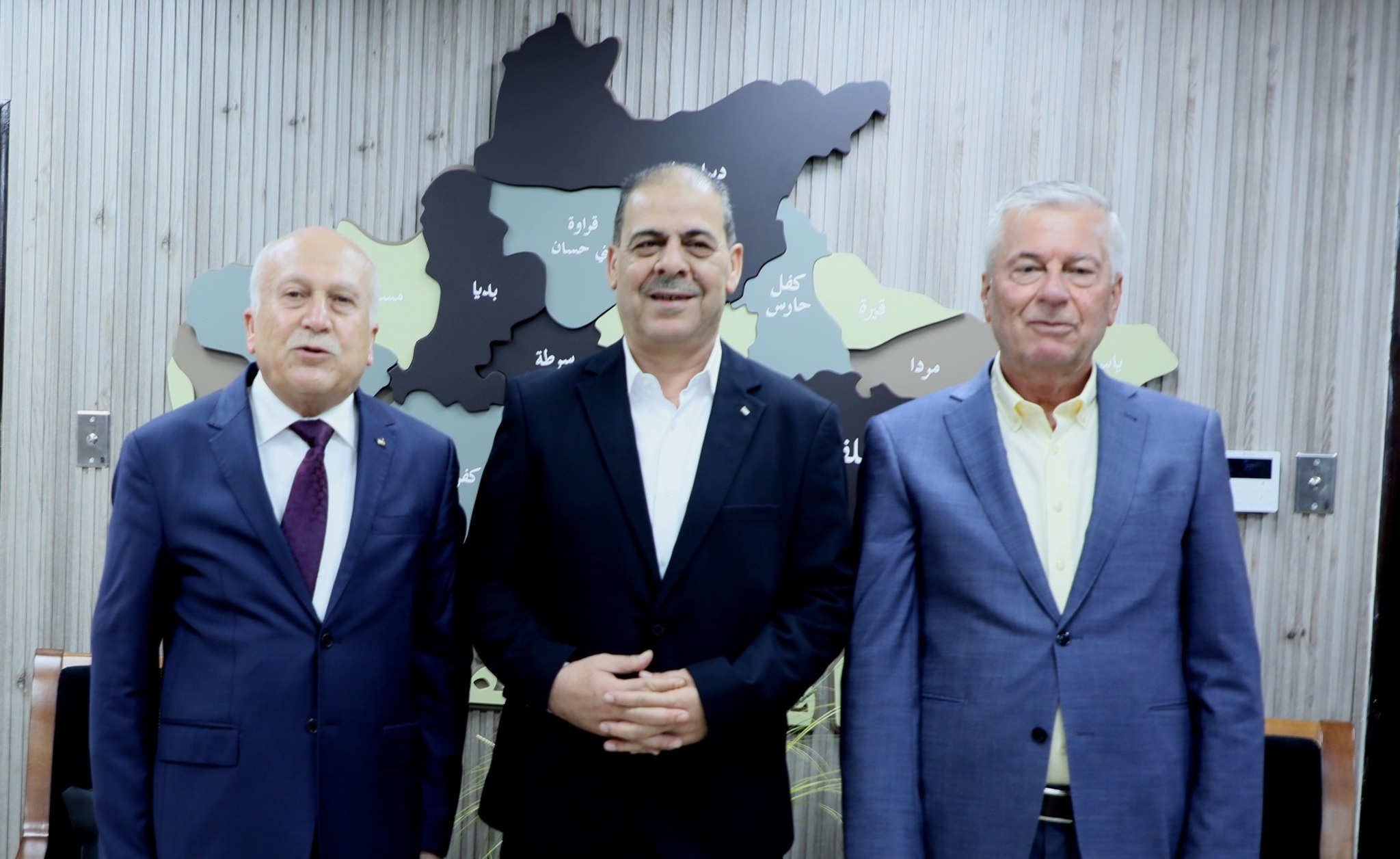 محافظ سلفيت يستقبل وزيري الاقتصاد والصناعة الفلسطينيين