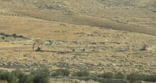 الاحتلال يبدأ بشق شارع استيطاني في حزما شمال شرق القدس