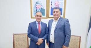 محافظ نابلس غسان دغلس يستقبل رئيس سلطة الطاقة والموارد الطبيعية المهندس أيمن إسماعيل
