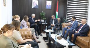 وزير العدل يجتمع مع وفد المملكة المتحدة لفلسطين
