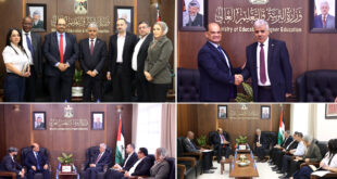 أمجد برهم يبحث مع سفيري نيكاراغوا وجنوب إفريقيا تعزيز التعاون لخدمة التعليم في فلسطين