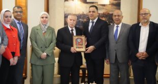اللواء نضال شاهين يستقبل وفد دائرة حقوق الانسان في منظمة التحرير الفلسطينية