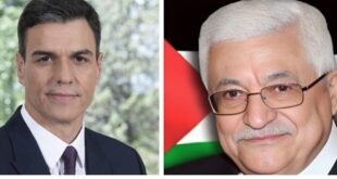 الرئيس محمود عباس يتلقى اتصالا هاتفيا من رئيس وزراء إسبانيا