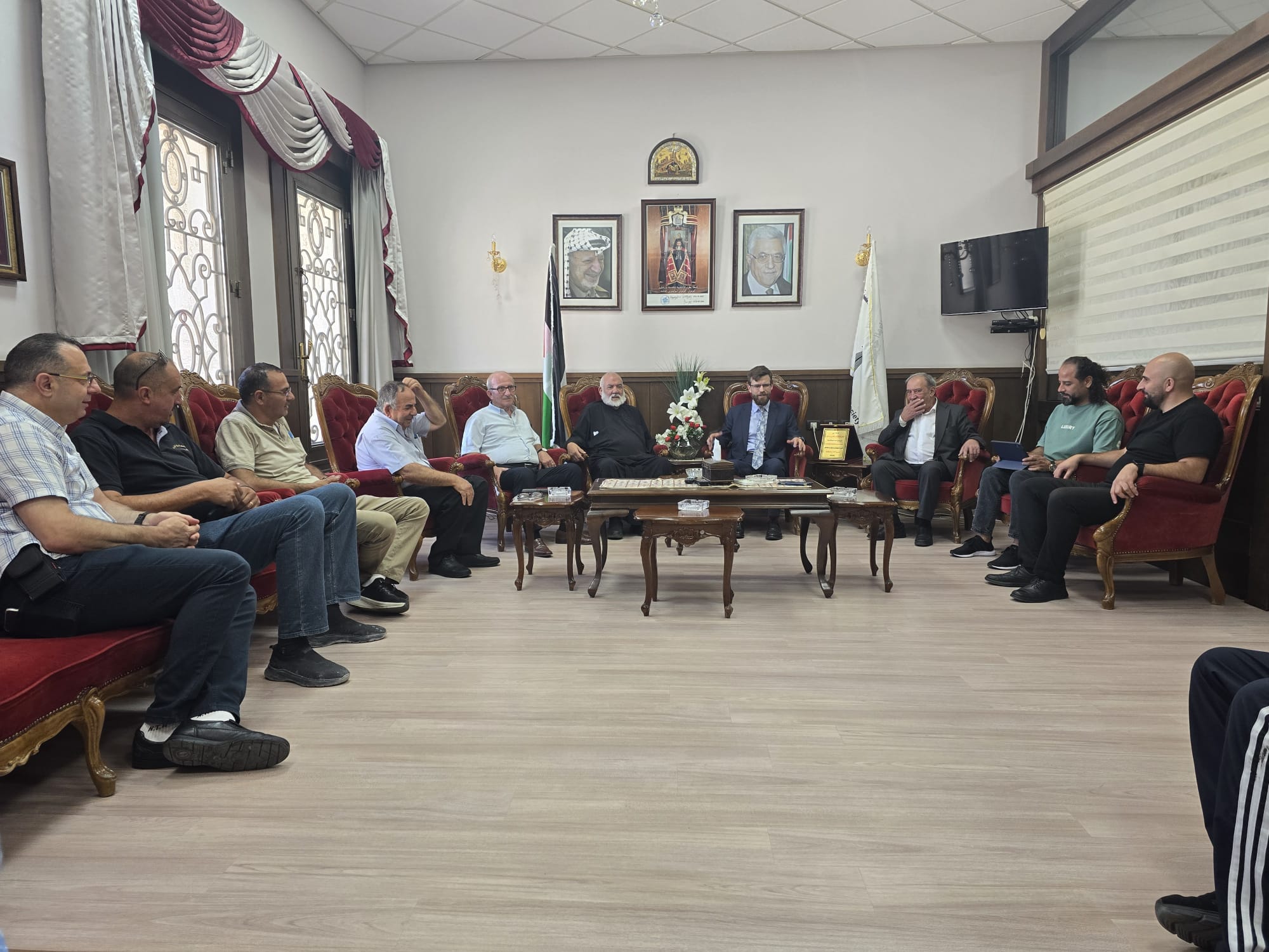مدير المركز الروسي للعلوم والثقافة تيموفي بوكوف يزور الجمعية الخيرية الوطنية الأرثوذكسية في بيت لحم