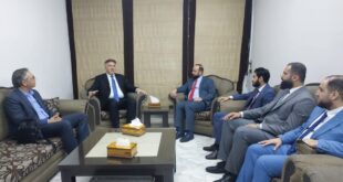 المشرف العام على الإعلام الرسمي الوزير أحمد عساف يبحث مع وزير الإعلام السوري التعاون المشترك ويطلعه على التطورات السياسية