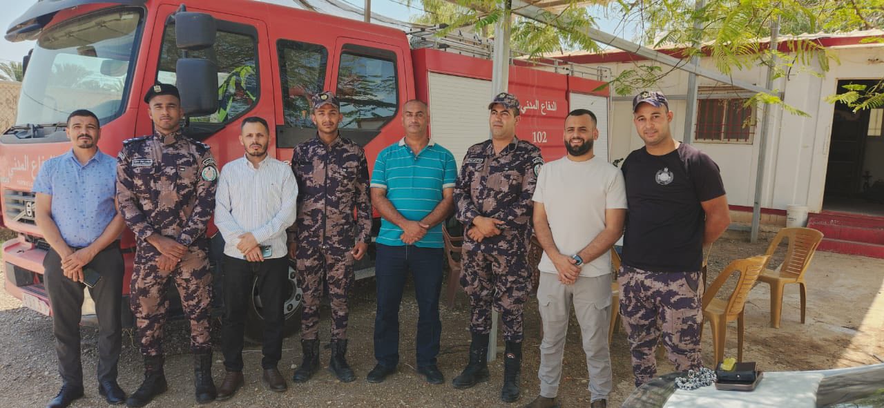 التوجيه السياسي يلتقي منتسبي الدفاع المدني في الاغوار الشمالية