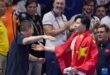 تشين هاي يانغ لاعب من الصين يحصد ذهبيته الثانية في مسابقات سباحة الصدر ببطولة العالم للألعاب المائية