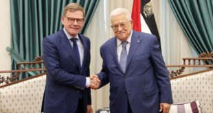 الرئيس محمود عباس يستقبل وزير الخارجية الألماني