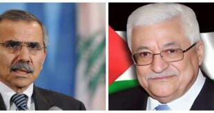 الرئيس محمود عباس يتلقى اتصالا من رئيس وزراء لبنان مهنئا بنجاح التصويت في الأمم المتحدة