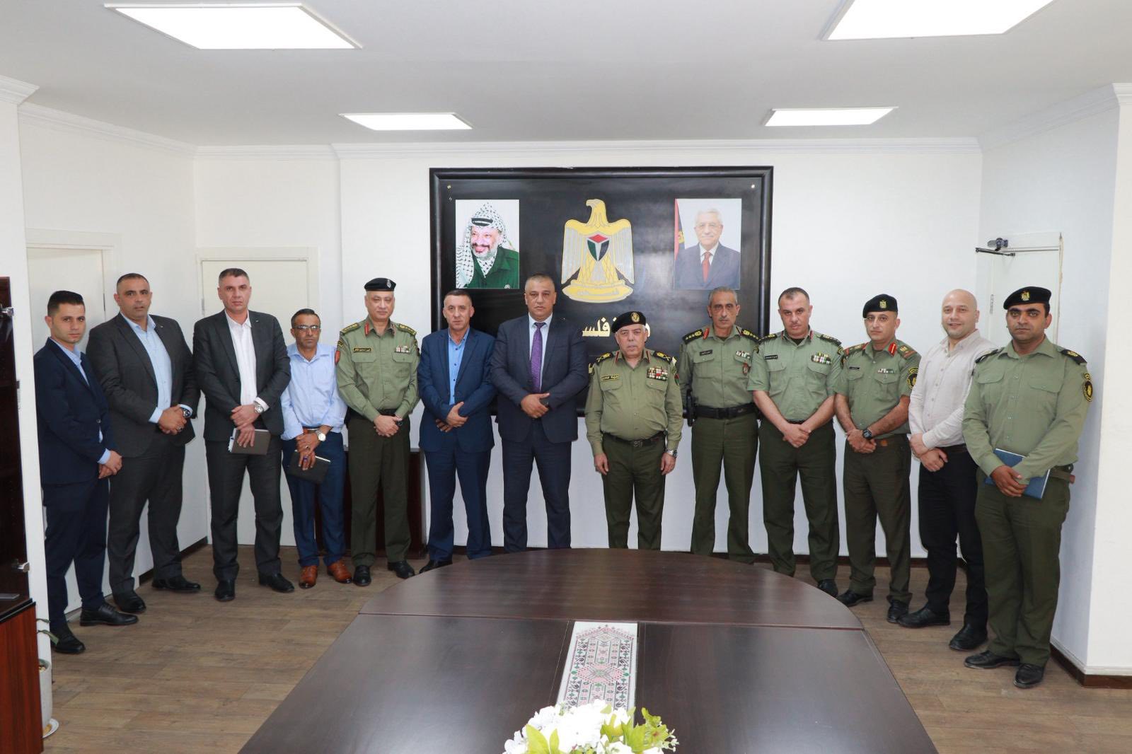 اللواء أنور رجب يستقبل اللواء ناصر البوريني لبحث سبل التعاون المشترك