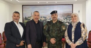 قائد قوات الأمن الوطني الفلسطيني يستقبل محافظ رام الله والبيرة ورئيس بلدية بيتونيا ومدير لجنة زكاة المحافظة