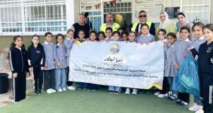ضمن حملتها "إحنا لبعض" زهرة المدائن وبالتعاون مع المحافظة توزع الحقائب المدرسية والقرطاسية على مدرستي رافات وبرقين