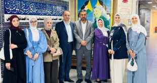 فريق أقلام تطوعية يكرم المستشفى الأهلي ومديره العام في الخليل
