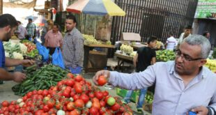 الإحصاء : انخفاض الرقم القياسي لأسعار المنتج في شهر آب الماضي