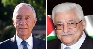 الرئيس محمود عباس يرحب بإعلان وزير الخارجية البرتغالي الاعتراف بدولة فلسطين المستقلة وذات السيادة
