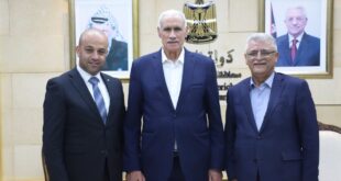 محافظ أريحا والاغوار يستقبل الفريق الحاج إسماعيل جبر