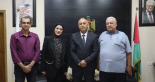 محافظ جنين كمال أبو الرب يستقبل مديرة دائرة ضريبة الأملاك الجديدة في جنين ميرفت أبو سبيل