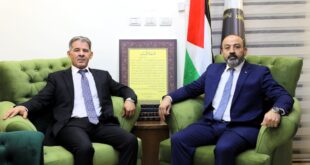 النائب العام المستشار أكرم الخطيب يلتقي رئيس هيئة مكافحة الفساد الدكتور رائد رضوان