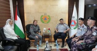 مدير عام الدفاع المدني اللواء ركن أكرم ثوابتة يلتقي مدير إنفاذ القانون في البعثة الكندية