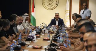 قائد جهاز الاستخبارات العسكرية اللواء الخطيب يستقبل وفداً من فعاليات ومؤسسات مخيم قلنديا