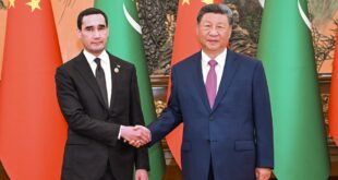 رئيس الصين شي يلتقي رئيس تركمانستان