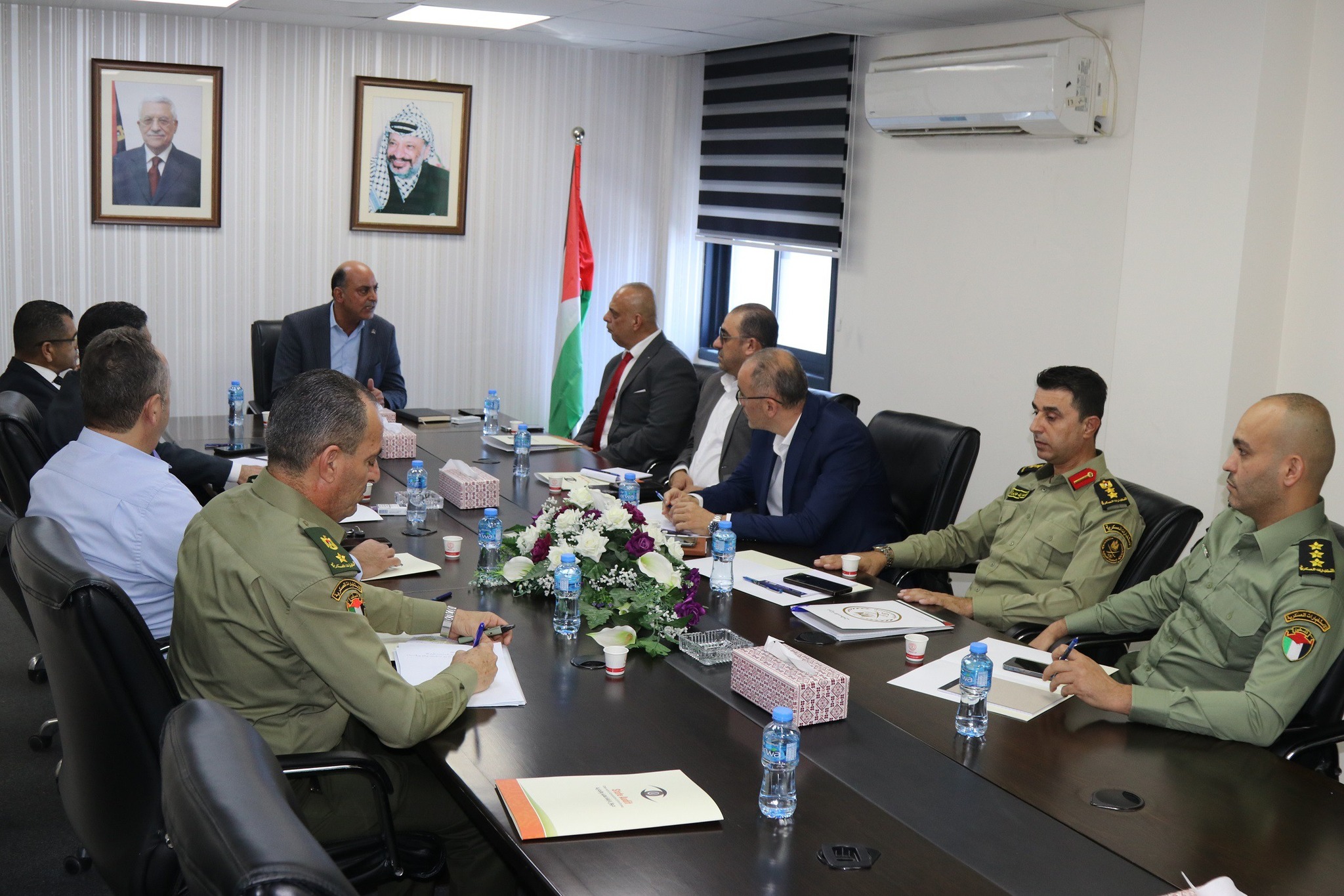 ديوان الرقابة المالية والإدارية يستقبل وفداً من جهاز الاستخبارات العسكرية الفلسطينية