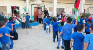 التوجيه السياسي ينظم فعاليات بمناسبة احياء يوم "العلم الفلسطيني ‏‏"في مدرسة الشهيد ياسر عرفات