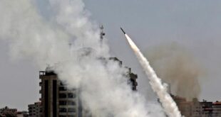 رشقة صاروخية من قطاع غزة تجاه مدينة اسدود
