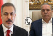 اتصال هاتفي بين نائب الرئيس حسين الشيخ ووزير خارجية تركيا