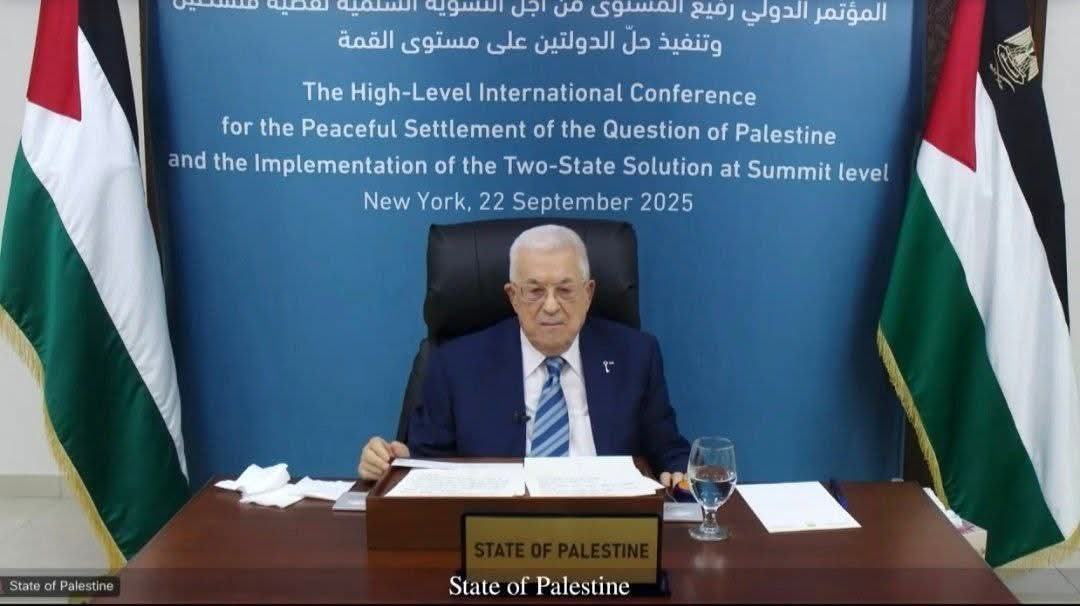 النص الكامل لكلمة فخامة الرئيس الفلسطيني محمود عباس أمام مؤتمر نيويورك لتنفيذ حل الدولتين