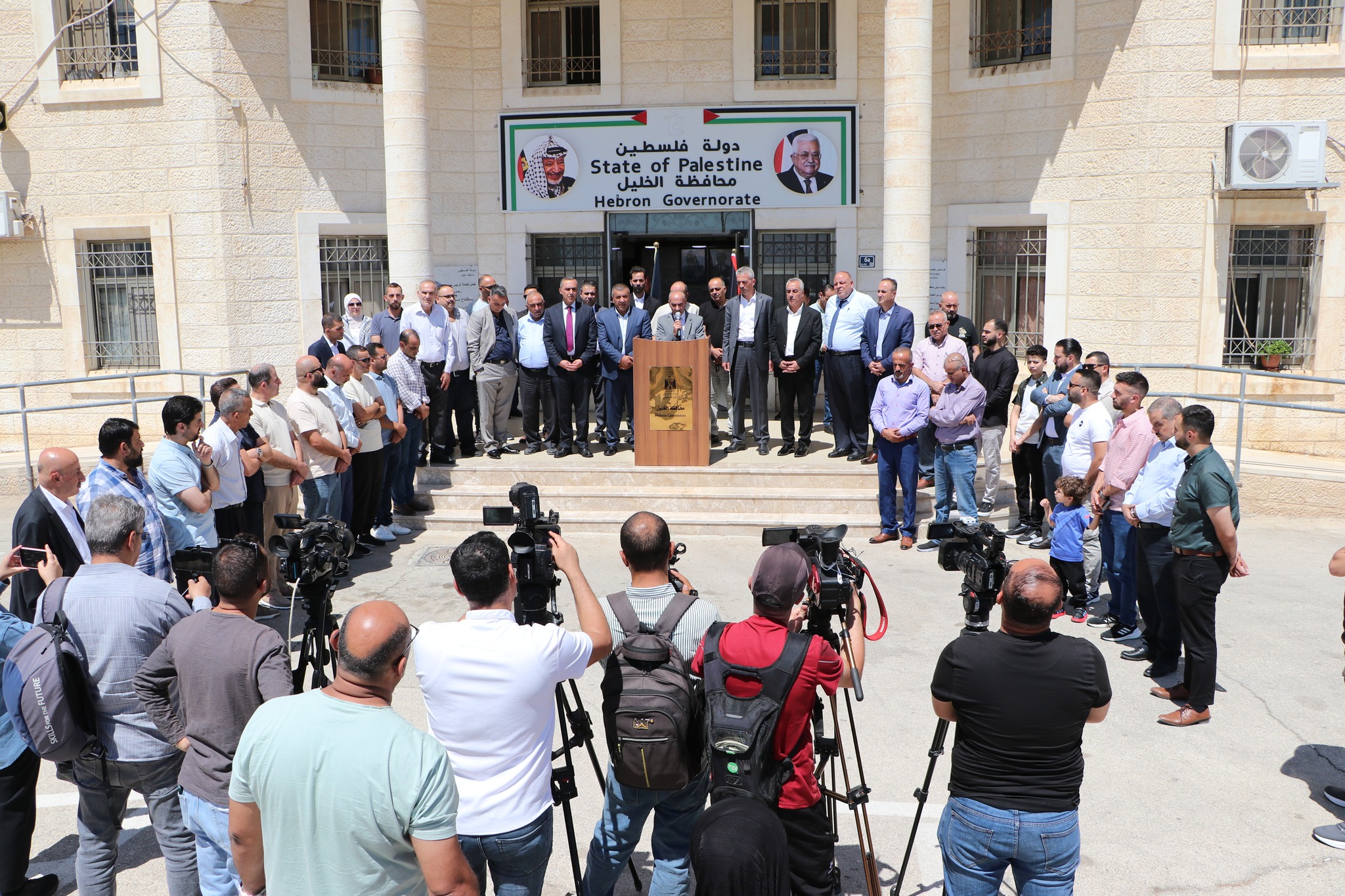 مجمع النقابات المهنية ونقابة المحامين الفلسطينيين في الخليل ينظمون فعالية ضد مخططات الضم