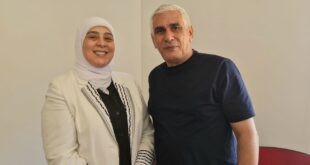 د. ليلى غنام تزور الإعلامي ناصر اللحام وتهنئه بالإفراج عنه من سجون الاحتلال
