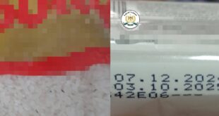 ضبط مواد غذائية غير صالحة للاستهلاك في جنين
