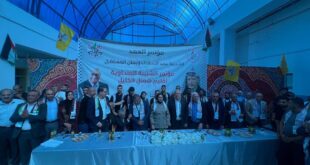الشبيبة الفتحاوية في اقليم شمال الخليل تعقد مؤتمرها مؤتمر العهد وتنتخب 17 اخاً وأختاً قيادة الشبيبة في الاقليم