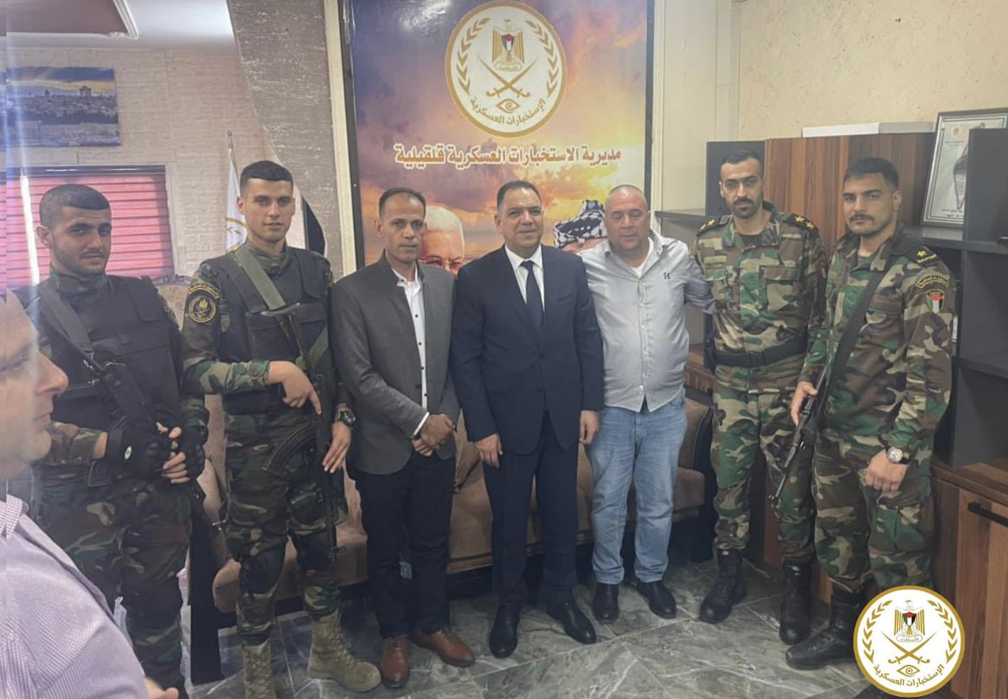 قائد جهاز الاستخبارات العسكرية اللواء الخطيب يتفقد محافظتي قلقيلية ونابلس ويزور مركز الإصلاح والتأهيل (سجن الجنيد)