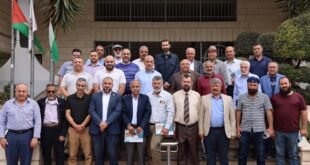 وفد بلديات شرقي البيرة يهنئ رئيس البلدية إسلام الطويل بالإفراج عنه من سجون الاحتلال