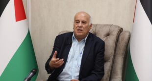 الرجوب : نأمل أن يشكل اتفاق غزة مقدمة لوقف العدوان على كافة الأراضي الفلسطينية