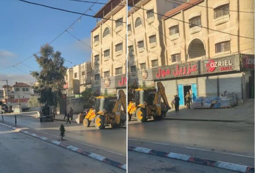 قوات الاحتلال تجبر أصحاب المحال التجارية على إغلاق أبوابها في حوارة جنوب نابلس