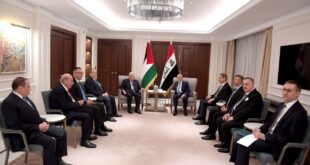 الرئيس محمود عباس يلتقي الرئيس العراقي عبد اللطيف رشيد في الأردن