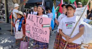 مسيرة في غواتيمالا تضامنا مع فلسطين