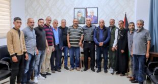 نائب محافظ بيت لحم العميد داود الحمري يلتقي الاتحاد العام للجرحى "فجر" لبحث اوضاعهم المعيشية