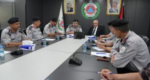 وزير الداخلية اللواء زياد هب الريح يقف على جاهزية الدفاع المدني في ظل الظروف الحالية